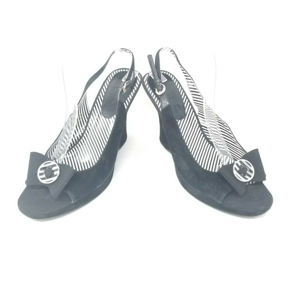 Tommy Hilfiger Suede Slingback Wedge Sandals